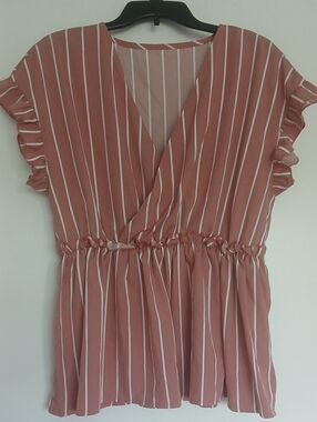 Shein Faux Wrap Blouse